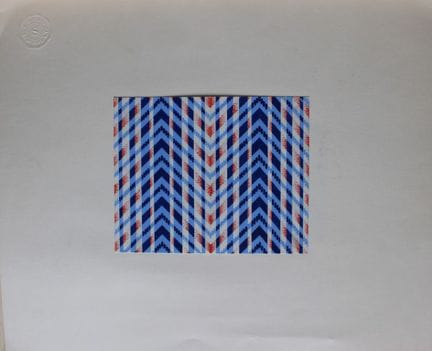 Original-Gouache-Entwurf im Art-Déco-Stil von A. S