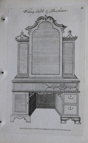 Society of Upholsterers - Writing Table and Bookca