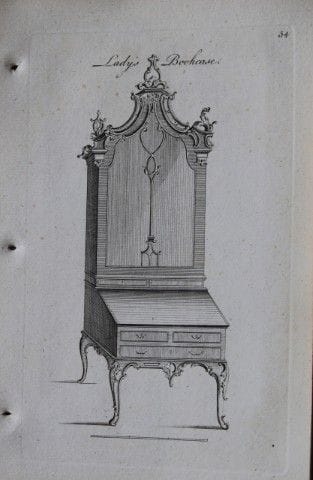 Society of Upholsterers - Lady's Bookcase 1765.

T