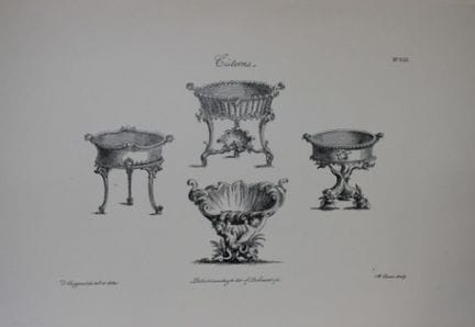 Thomas Chippendale – Originalstich von „Cisterns“ 