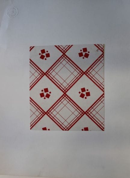 Original-Gouache-Entwurf im Art-Déco-Stil von A. S