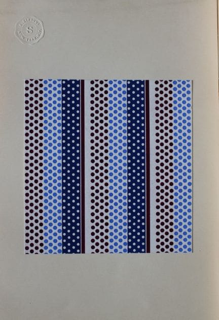 Original-Gouache-Entwurf im Art-Déco-Stil von A. S