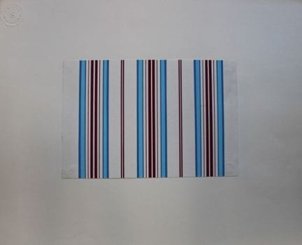 Original-Gouache-Entwurf im Art-Déco-Stil von A. S