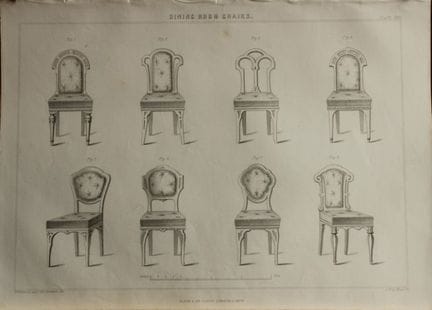 P Thomson -  Dining Room Chairs engraved by JH Le 