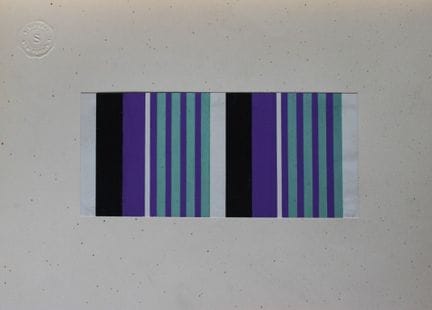 Original-Gouache-Entwurf im Art-Déco-Stil von A. S