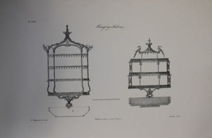 Thomas Chippendale – Originalstich von „Hanging Sh