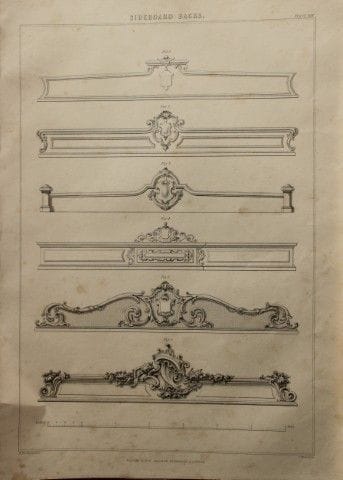 P Thomson - Sideboard Backs engraved by JH Le Keux