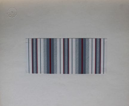Original-Gouache-Entwurf im Art-Déco-Stil von A. S