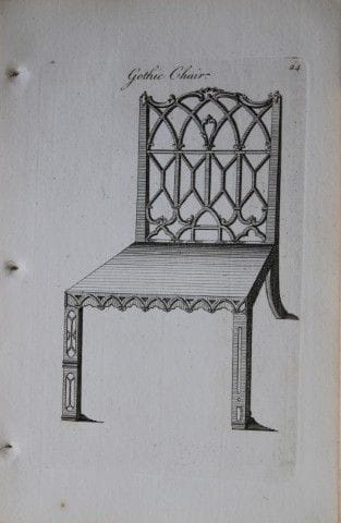 Manwaring - Engraving of Gothic Chair 1765.

This 