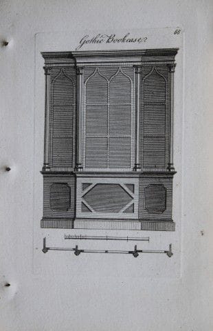 Society of Upholsterers - Gothic Bookcase 1765.

T