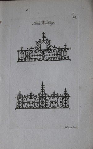 软垫工协会——铁栏杆，1765年。

这幅珍贵的铜版画出自《雅致家居家具：符合当下审美，并增补数件前