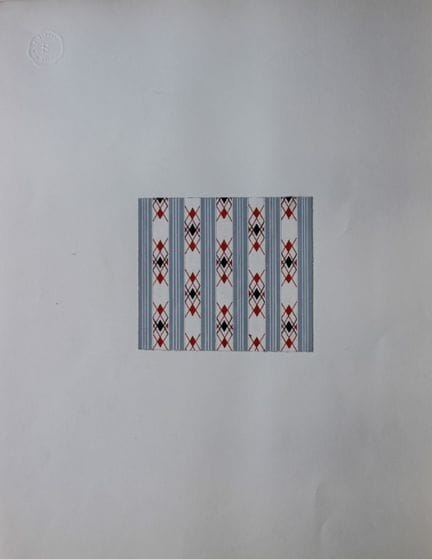 Original-Gouache-Entwurf im Art-Déco-Stil von A. S