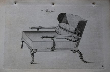 曼沃林——1765年伯盖尔家具版画。

这幅铜版画出自《雅致家居家具：符合当下审美，并增补数件前所未