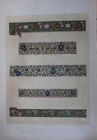 迪格比·怀亚特——摘自《十九世纪工业艺术》（1852年）中的设计。

这幅彩色石版画选自《十九世纪工