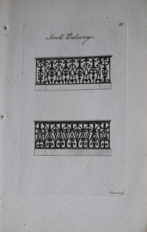 Society of Upholsterers - Scroll Balconies 1765.

