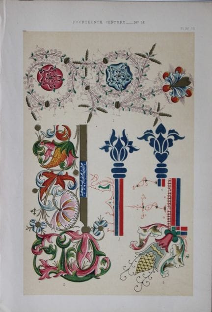 Tymms und Digby Wyatt – Chromolithografie aus „The