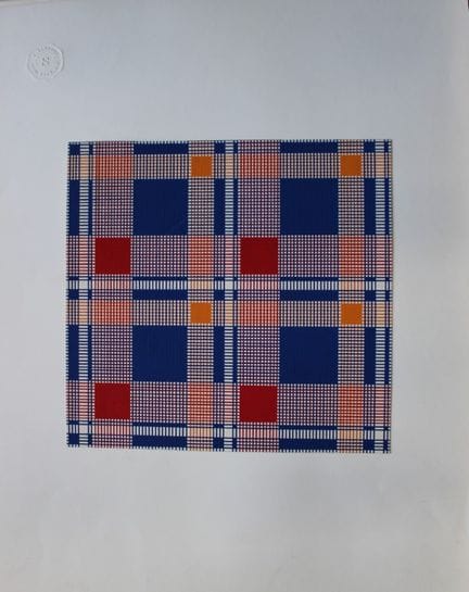 Original-Gouache-Entwurf im Art-Déco-Stil von A. S