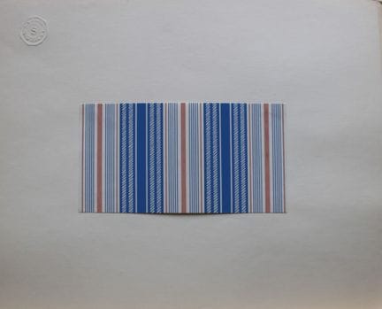 Original-Gouache-Entwurf im Art-Déco-Stil von A. S