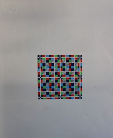 Original-Gouache-Entwurf im Art-Déco-Stil von A. S