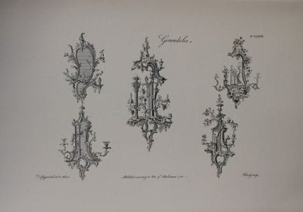 Thomas Chippendale – Originalstich von Girondoles,