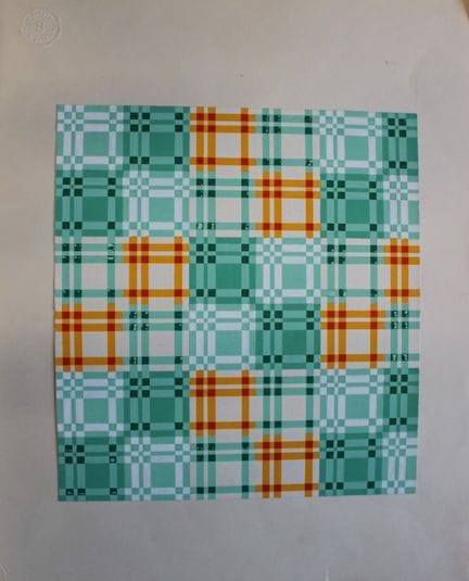Original-Gouache-Entwurf im Art-Déco-Stil von A. S