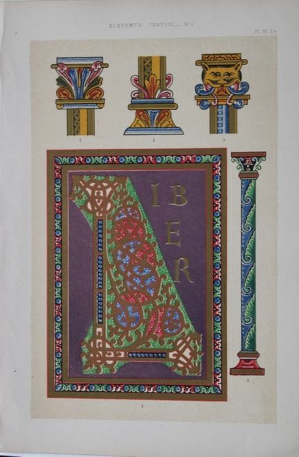 Tymms und Digby Wyatt – Chromolithografie aus „The