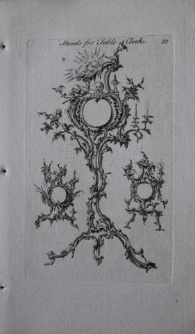 Society of Upholsterers - Stands for Table Clocks 