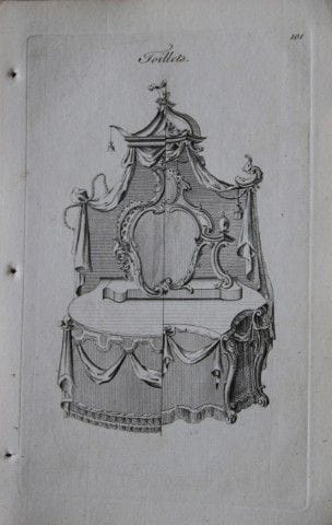 Society of Upholsterers - Toilets 1765.

This rare