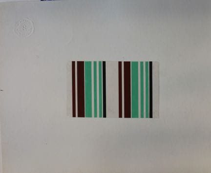 Original-Gouache-Entwurf im Art-Déco-Stil von A. S