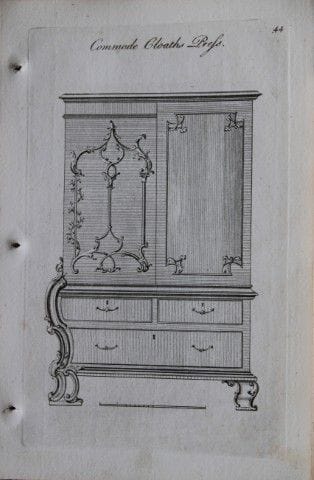 Society of Upholsterers - Commode Cloaths Press 17