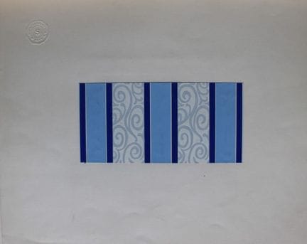 Original-Gouache-Entwurf im Art-Déco-Stil von A. S