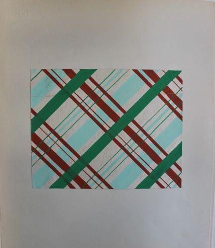 Original-Gouache-Entwurf im Art-Déco-Stil von A. S