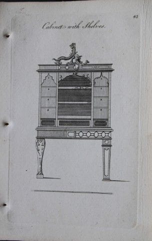 Society of Upholsterers - Cabinet with shelves 176