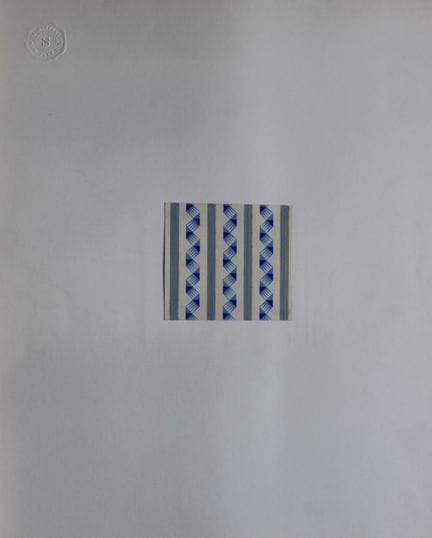 Original-Gouache-Entwurf im Art-Déco-Stil von A. S