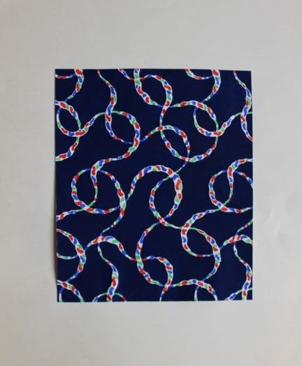 Original-Gouache-Entwurf im Art-Déco-Stil von A. S