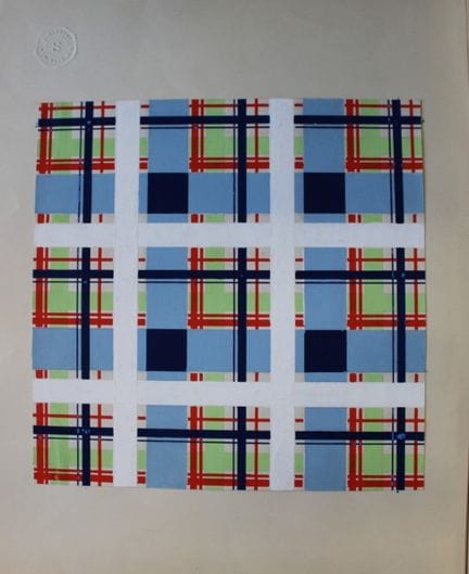 Original-Gouache-Entwurf im Art-Déco-Stil von A. S
