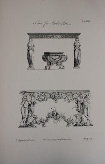 Thomas Chippendale – Originalstich „Rahmen für Mar