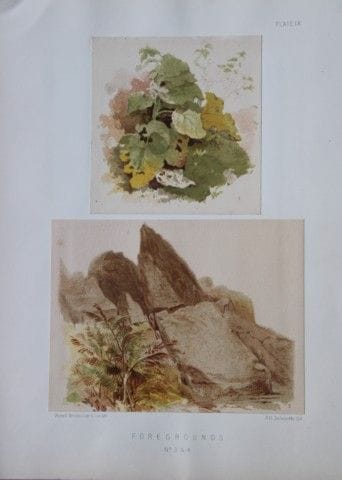 PH Delamotte - Chromolithographie de « Foregrounds