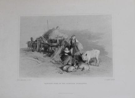 Sir Edwin Landseer – Stich mit dem Titel „Harvest 