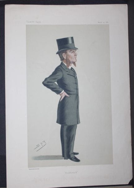 Edward Clarke MP - Southwark  by Spy 1880.

This p