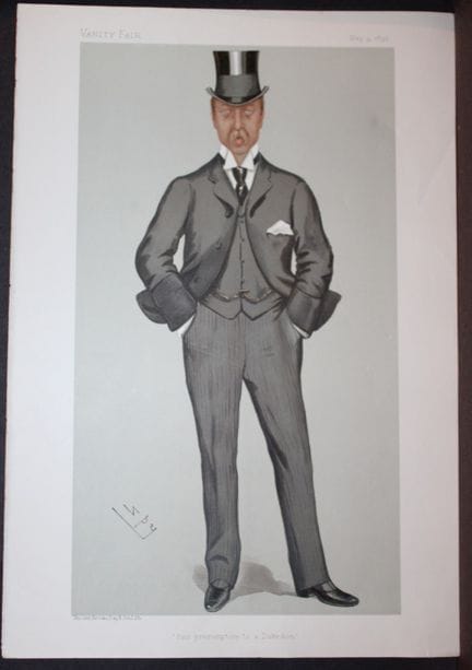 Victor Cavendish, 9th Duke of Devonshire MP by Spy