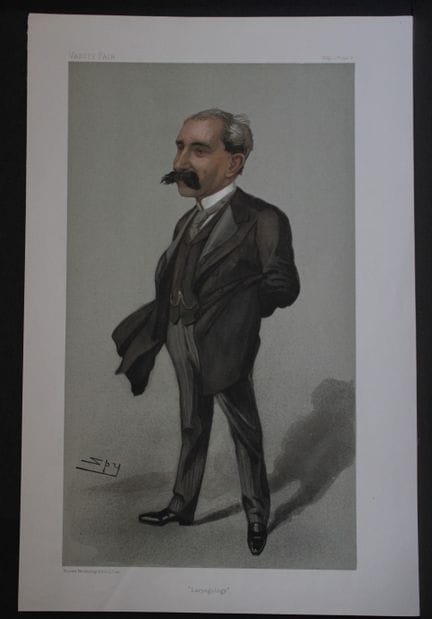 Sir Felix Semon MD - Laryngology by Spy 1902.

Thi
