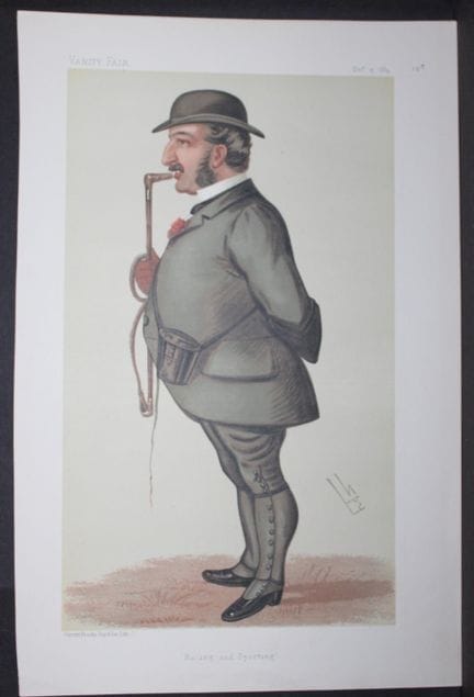 Leopold de Rothschild - Racing and Sporting by Spy