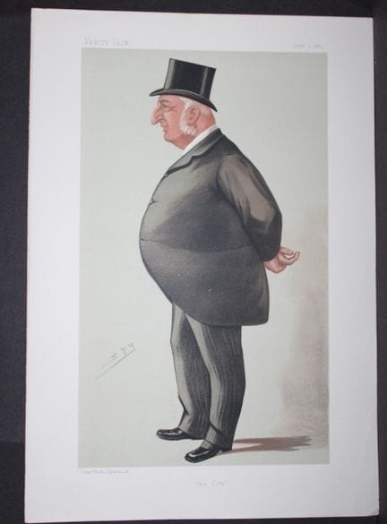 William James Richmond Cotton MP - the City by Spy