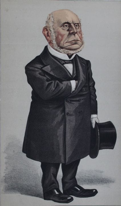 Charles Francis Adams - An arbitrator by Nast 1872