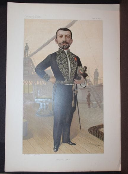 Pierre Loti by GUTH 1895 .

This print was drawn b