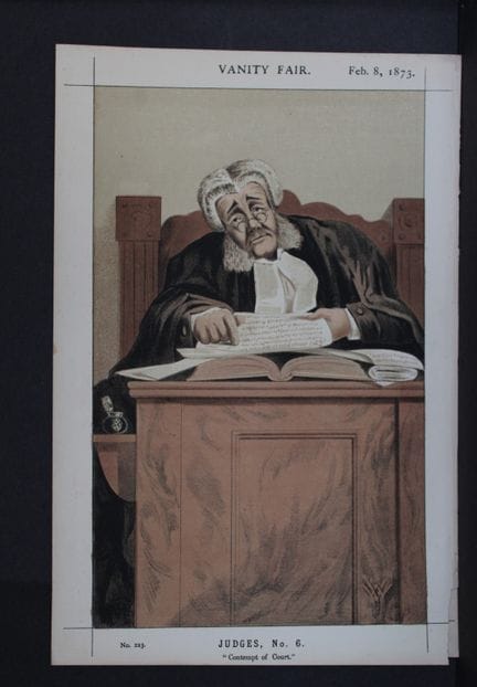 Sir James Bacon - Contempt of Court by WV 1873.

T