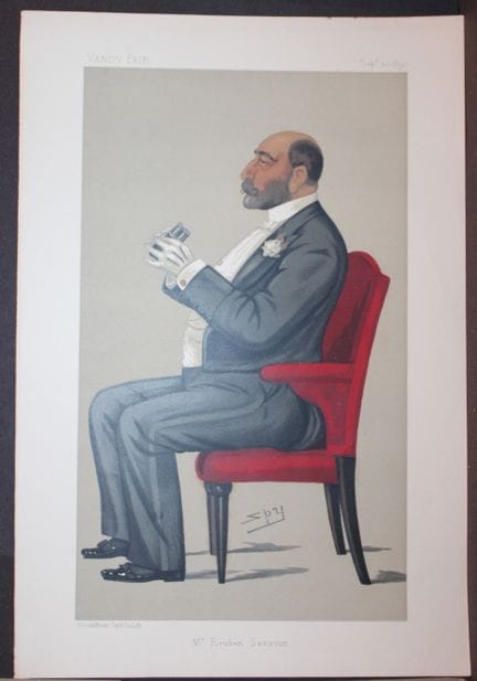 Reuben David Sassoon by Spy 1890.

This print was 