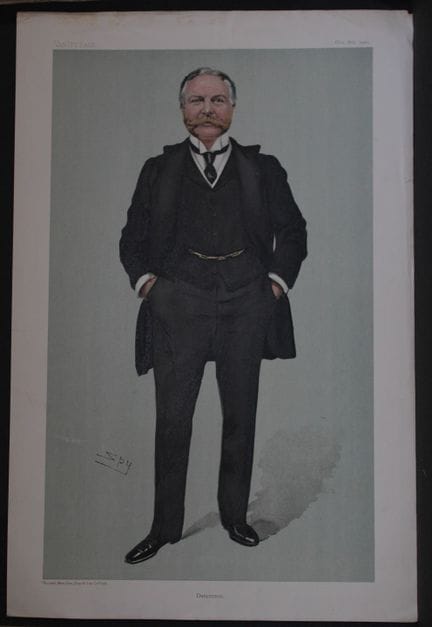 Edward Ponsonby, Viscount Duncannon  by Spy 1904.
