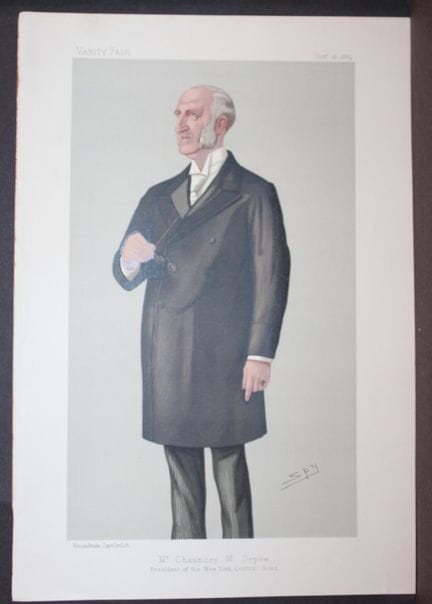Chauncey M Depew - President of the New York Centr